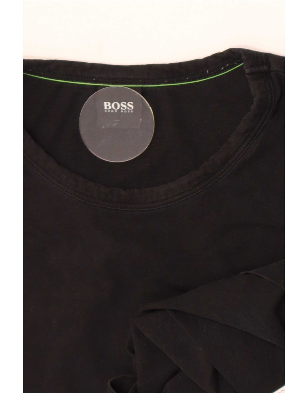Camiseta masculina Hugo Boss grande algodão preto