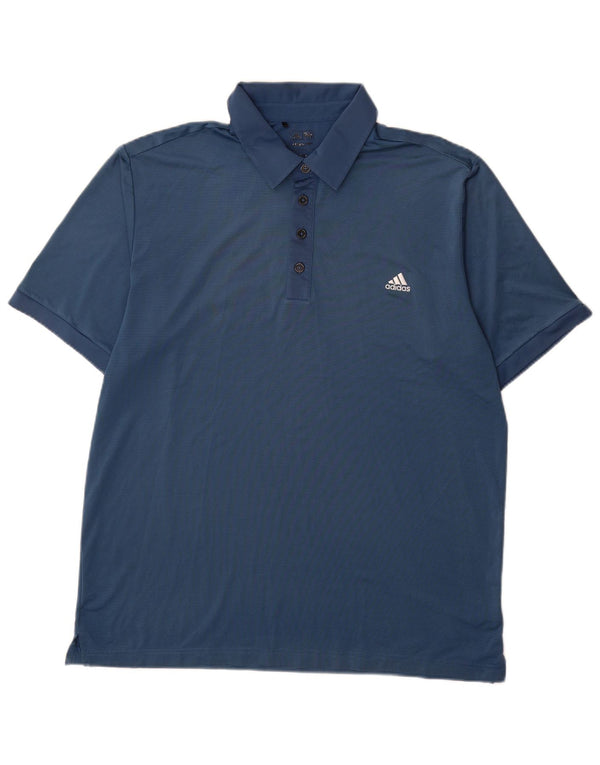 Camisa Polo Adidas Masculina Climalite XL Azul Poliéster