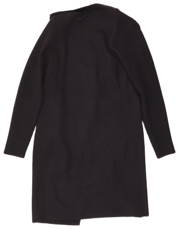 MINT VELVET Suéter cardigã feminino aberto com palangre UK 12 médio preto