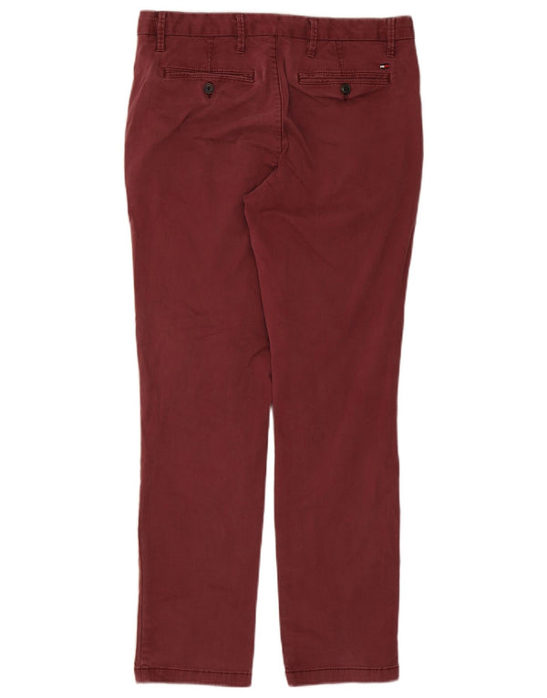Tommy Hilfiger Calça Chino Masculina Reta W32 L30 Marrom Algodão
