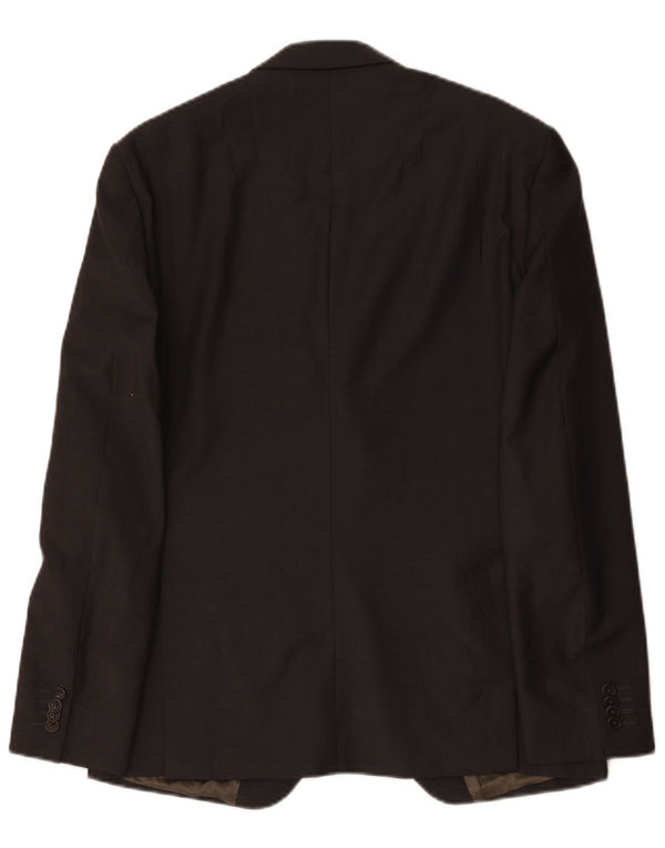 Jaqueta Blazer Masculina Calvin Klein com 2 Botões IT 50 Lã Cinza Grande