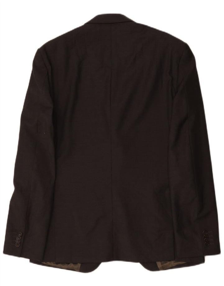 Jaqueta Blazer Masculina Calvin Klein com 2 Botões IT 50 Lã Cinza Grande