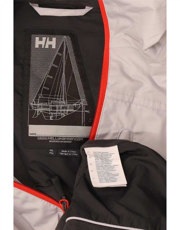 Jaqueta de chuva masculina Helly Hansen Sailwear Graphic UK 44 2XL cinza poliéster