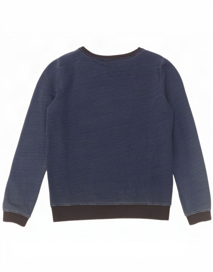 Diesel masculino moletom gráfico jumper pequeno azul marinho colorblock algodão