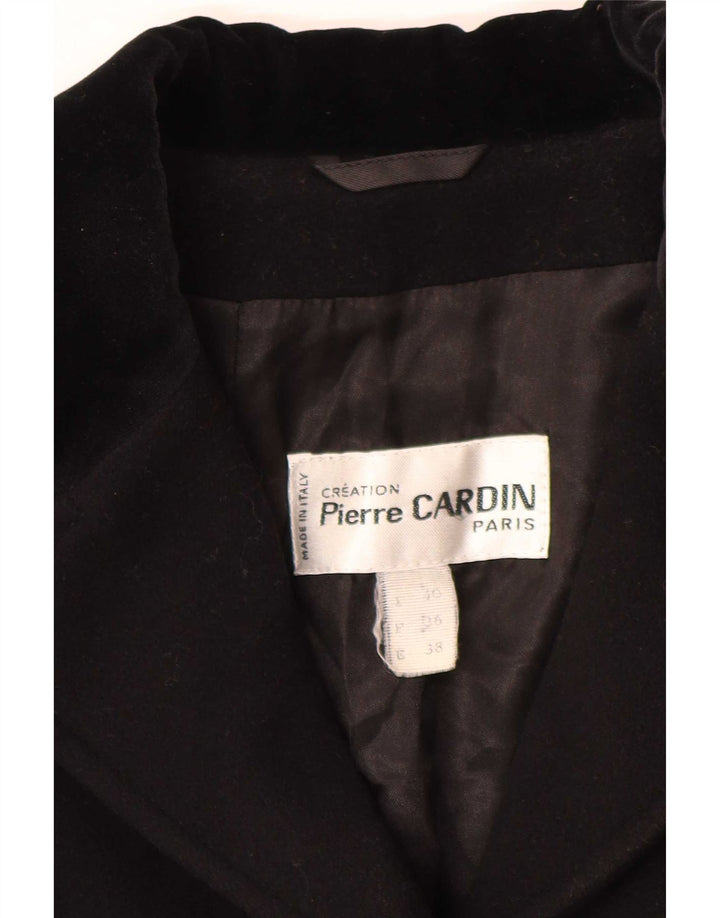 Sobretudo feminino Pierre Cardin EU 38 médio preto lã clássico