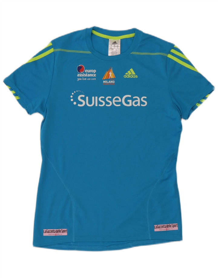 Camiseta Adidas Masculina Climalite Graphic Top XS Azul Poliéster