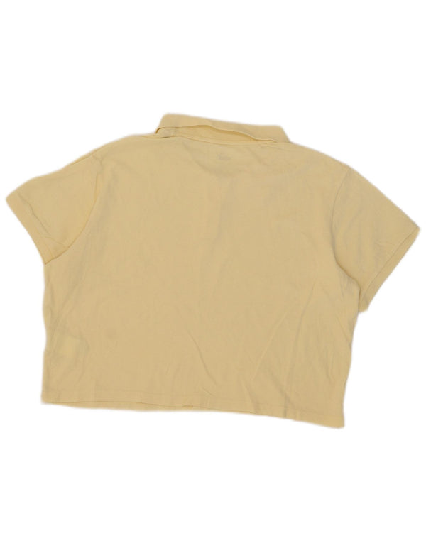 Camisa polo feminina Puma UK 18 XL algodão amarelo