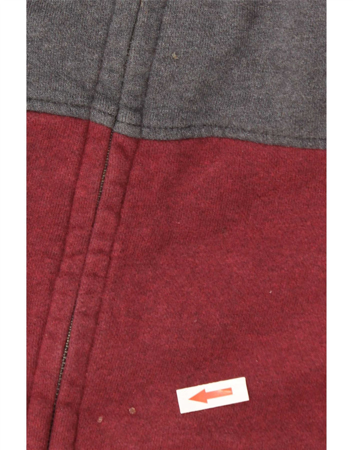 Suéter masculino com capuz e zíper Fat Face, algodão colorblock médio multicolorido