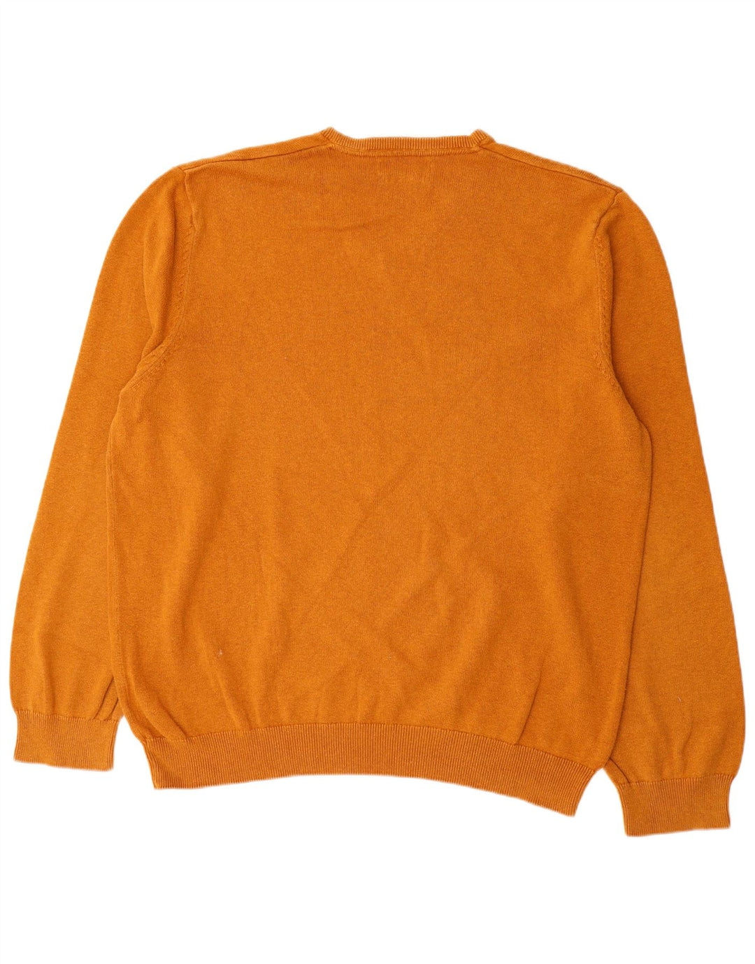 Suéter masculino Marks & Spencer com decote em V 2XL algodão marrom