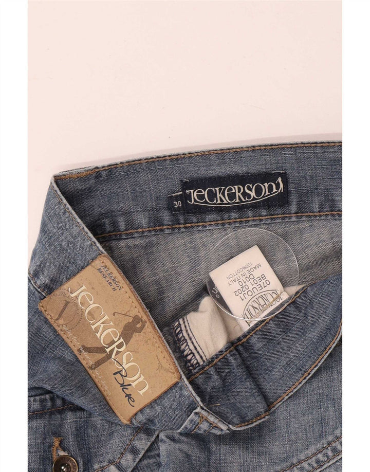 Shorts jeans masculino Jeckerson W30 algodão azul médio