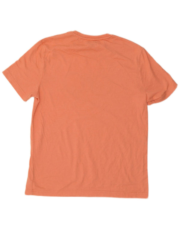 Camiseta masculina gráfica Penguin Top grande algodão laranja