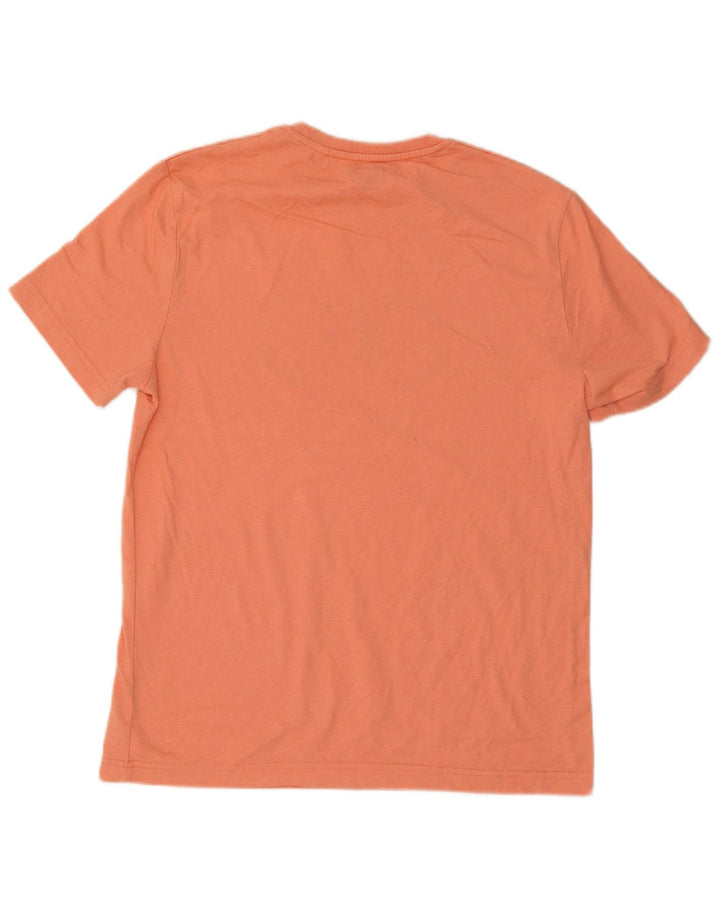 Camiseta masculina gráfica Penguin Top grande algodão laranja