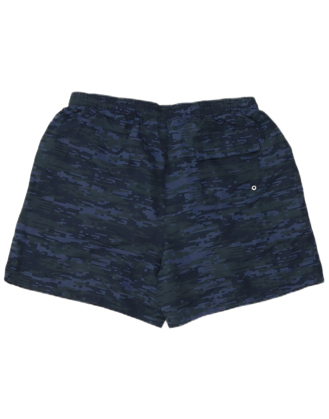 Shorts de natação masculino New Balance grande poliéster camuflado azul marinho