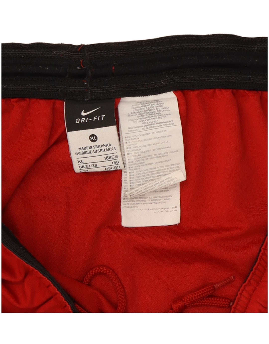 Shorts Nike Masculino Dri Fit Sport XL Vermelho Colorblock Poliéster