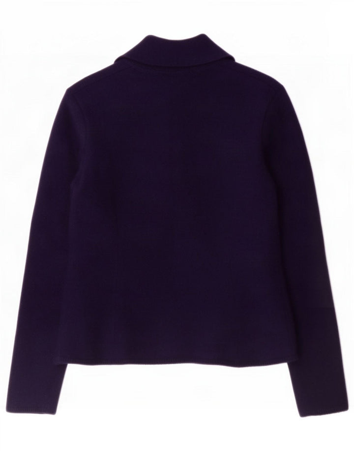 Jaqueta Blazer Feminina Zara Reino Unido 14 Lã Azul Marinho Médio