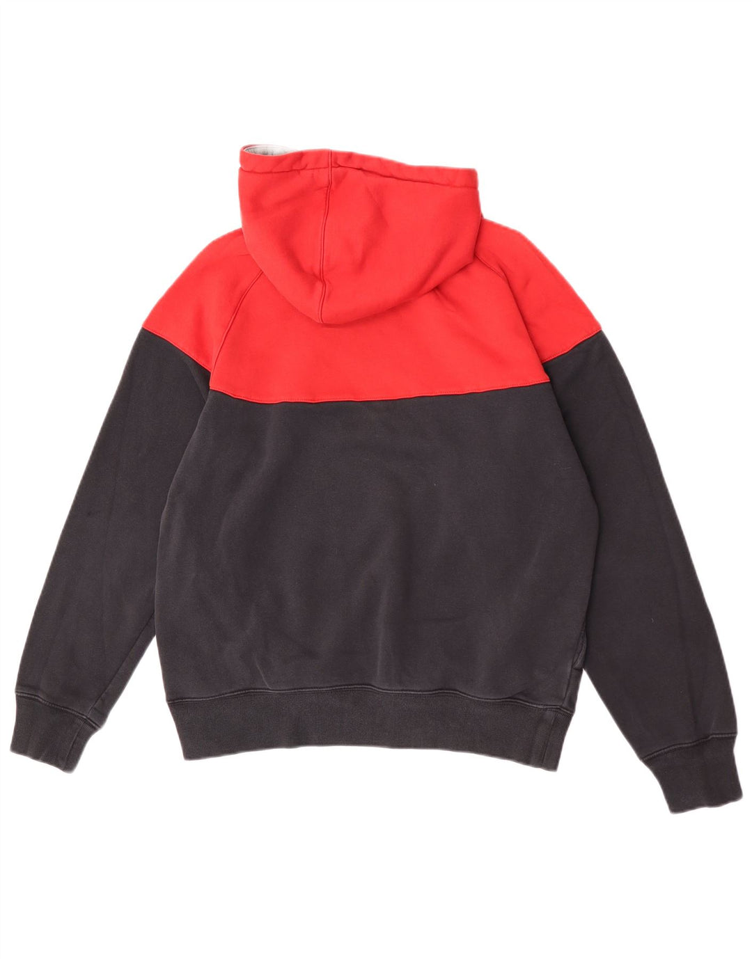 Moletom com capuz masculino Nike Regular Fit médio vermelho colorblock algodão