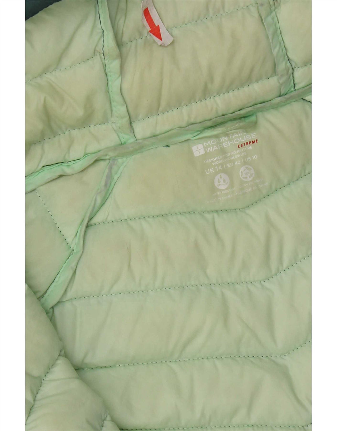 Jaqueta acolchoada com capuz feminina Mountain Warehouse UK 14 nylon verde médio