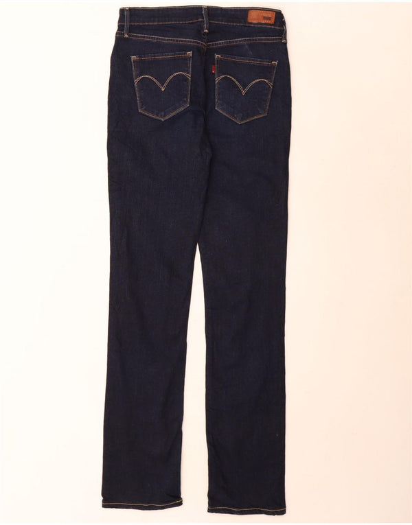 Calça jeans feminina Levi's Demi Curve Classic Rise Straight W28 L34 azul marinho