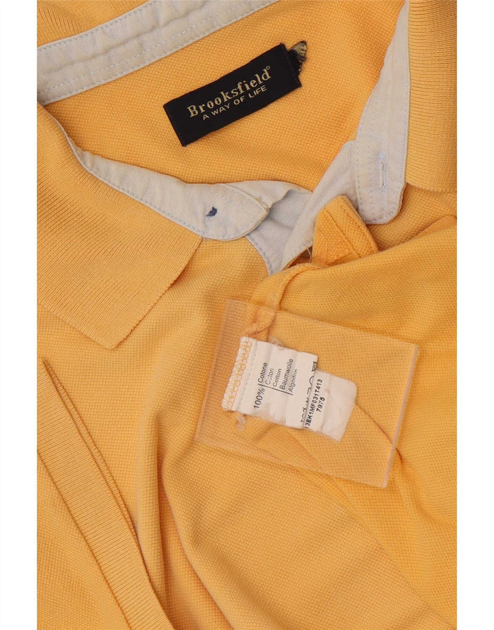 Camisa polo masculina Brooksfield XL amarela