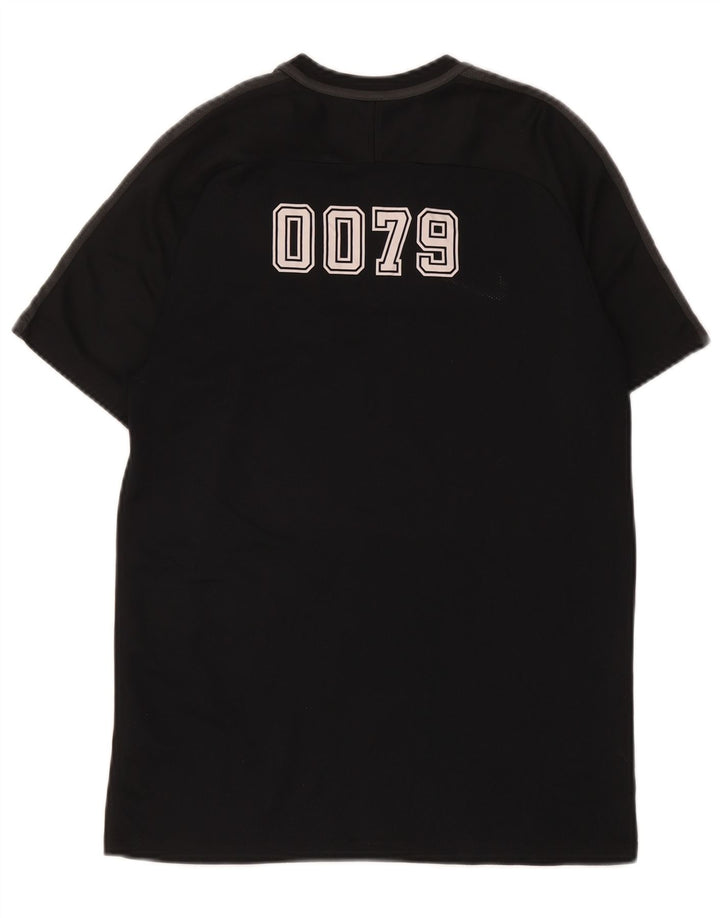Camiseta Nike Masculina Dri Fit Graphic Top Médio Preto Poliéster