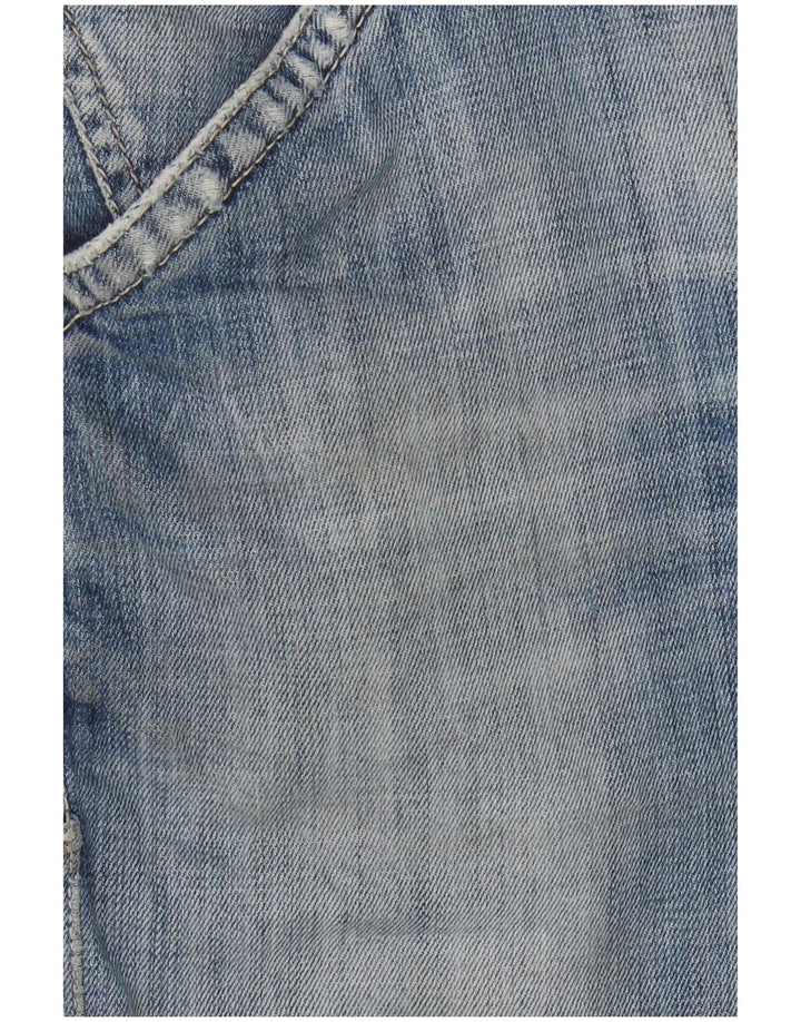 Shorts jeans masculino Gas W31 algodão azul médio
