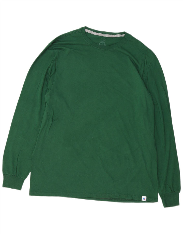 RUSSELL ATLÉTICO Masculino Top Manga Longa XL Algodão Verde
