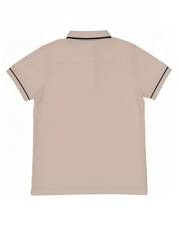 Camisa polo masculina French Connection grande algodão branco