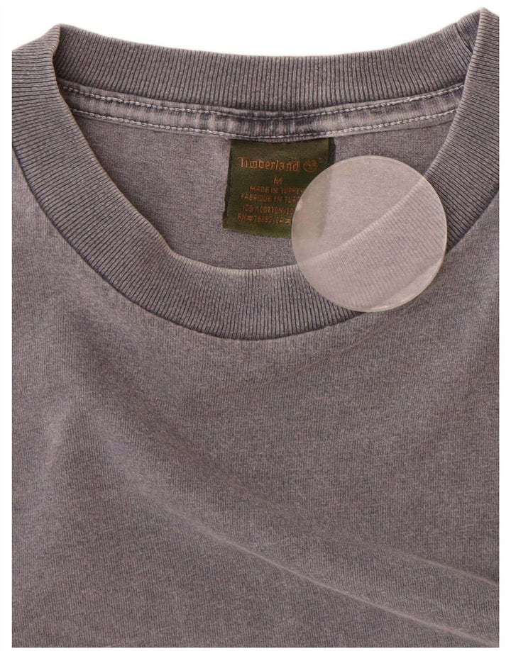 Camiseta masculina Timberland cinza médio algodão