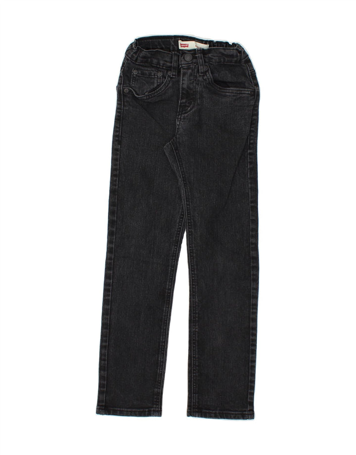 LEVI'S Boys 511 Slim Jeans 9-10 Years W24 L26 Black Cotton Vintage Levi's and Second-Hand Levi's from Messina Hembry 
