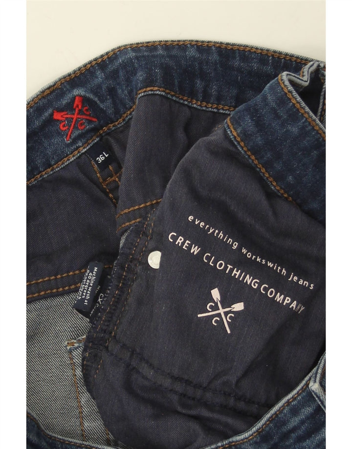 Crew Clothing Mens Jeans retos W36 L33 algodão azul