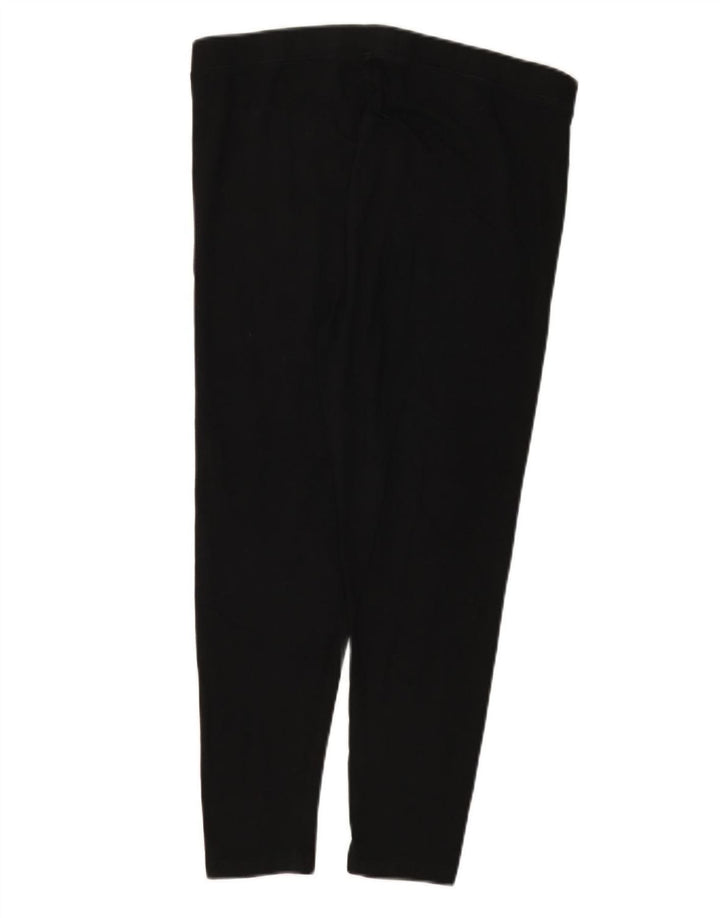 Leggings femininas Marks & Spencer Reino Unido 16 grande algodão preto