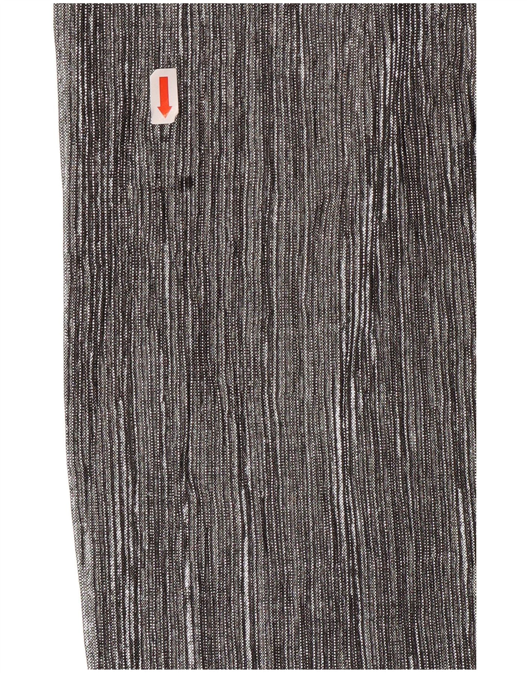 ZARA Calça capri feminina de perna larga XS W24 L20 poliéster prateado