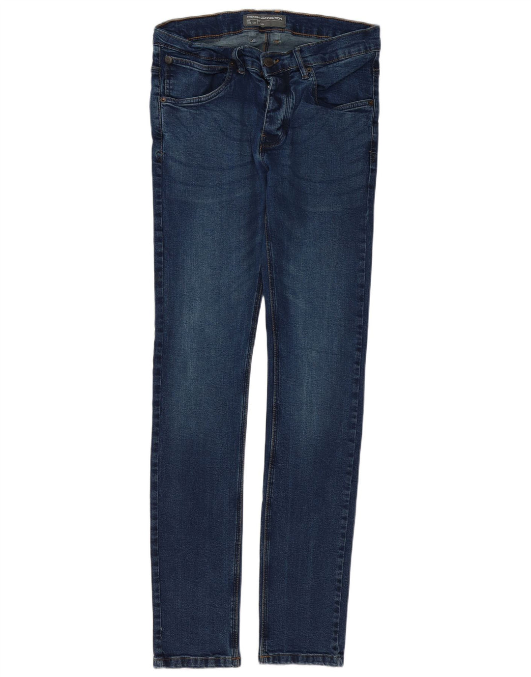 French Connection Masculino Slim Jeans W32 L34 Azul Algodão