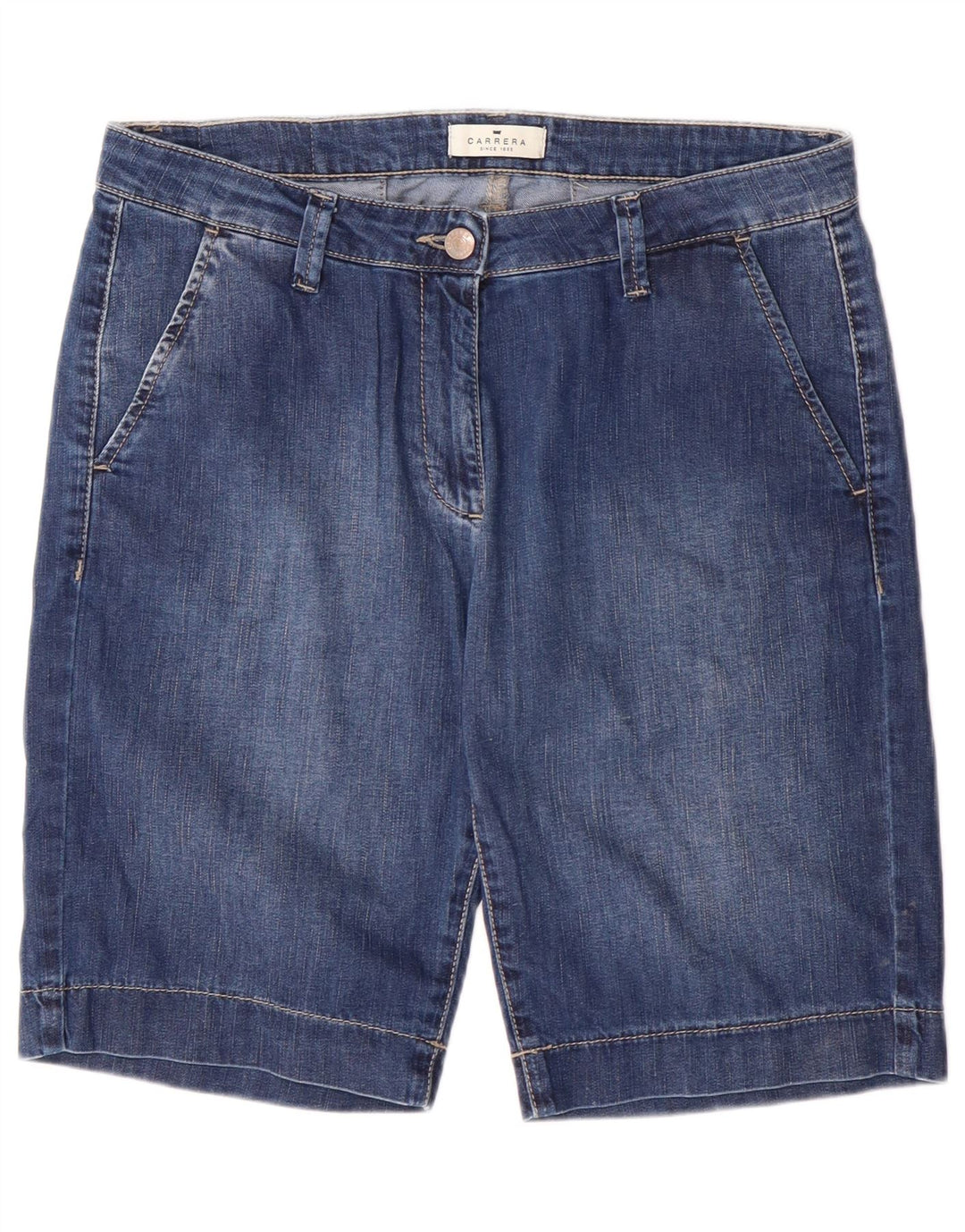 Shorts jeans feminino Carrera IT 44 médio W30 azul algodão