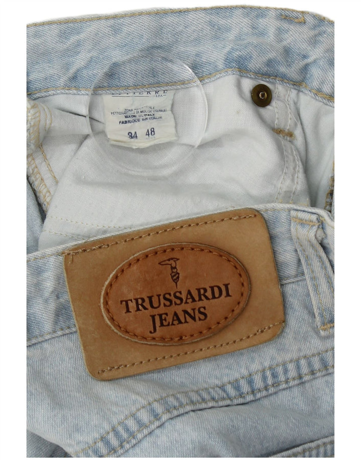 Trussardi Jeans recortados masculino W34 L25 algodão azul