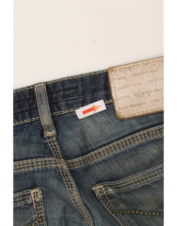 Calvin Klein Jeans Slim Feminino W26 L33 Azul Algodão