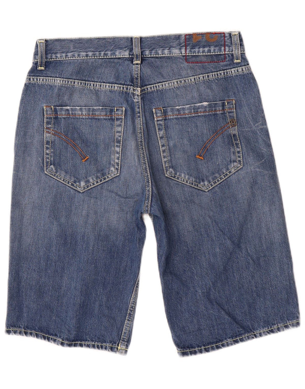 Shorts jeans masculino Dondup W31 algodão azul médio