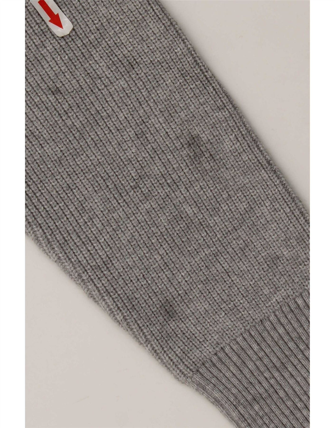 Suéter masculino Marks & Spencer de ajuste regular com zíper e gola grande cinza