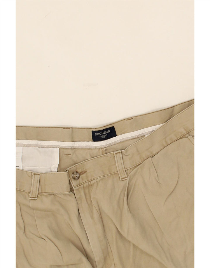 DOCKERS Mens Pegged Chino Shorts W40 XL Beige Cotton Vintage Dockers and Second-Hand Dockers from Messina Hembry 