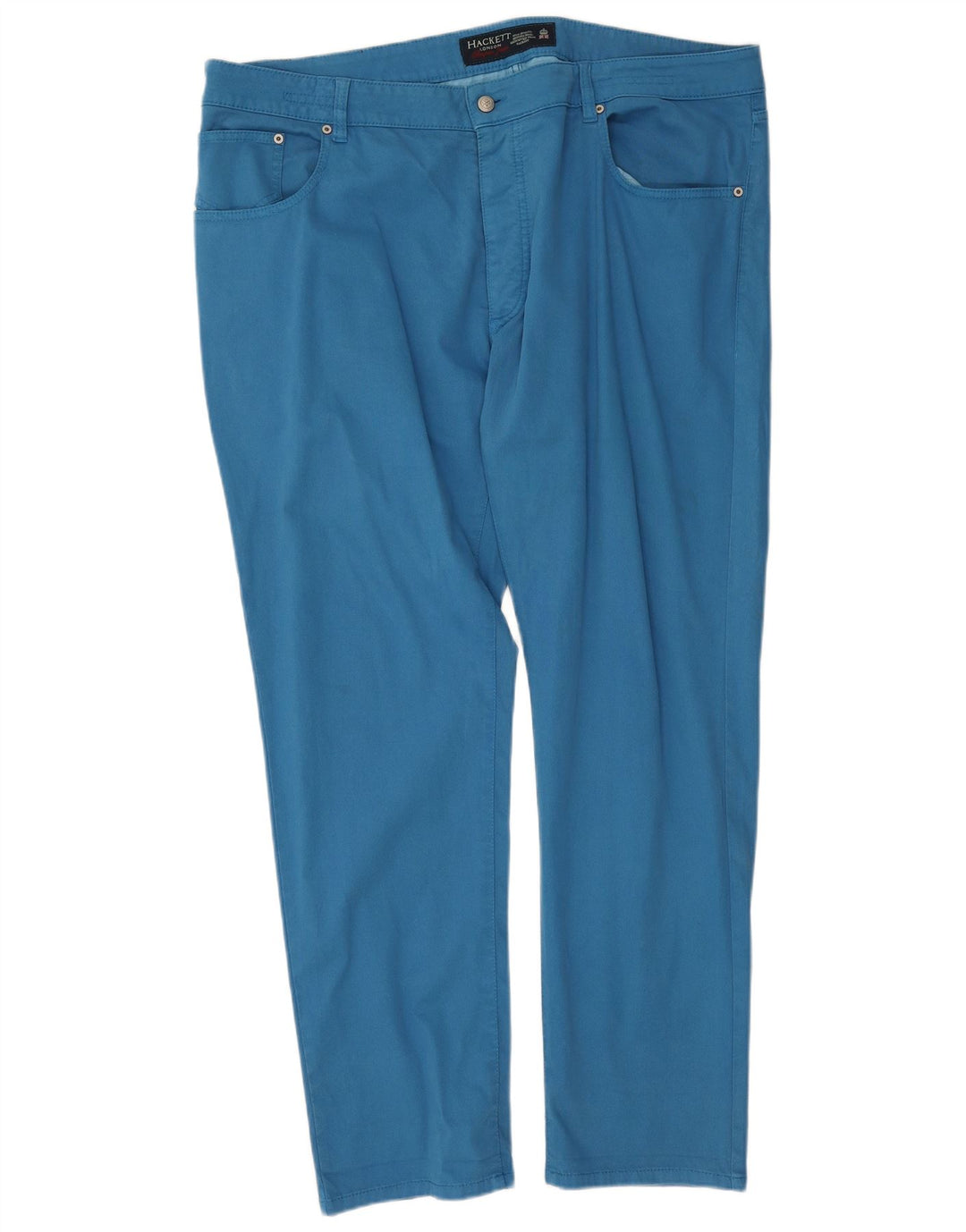Hackett Calça masculina reta casual W44 L31 algodão azul