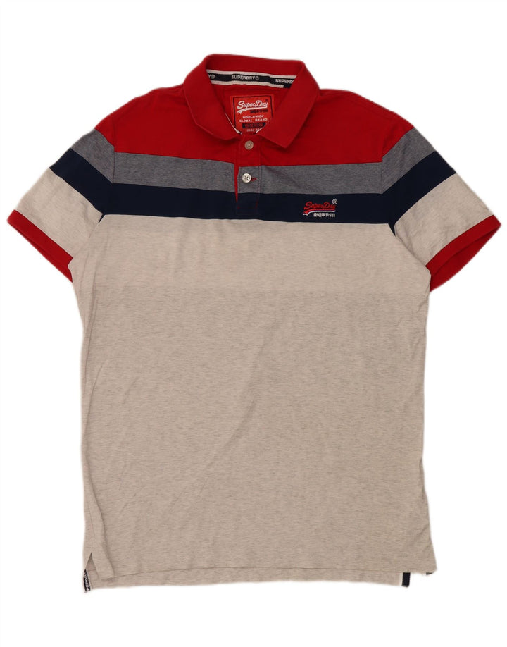 Camisa polo masculina Superdry XL colorido Colourblock algodão