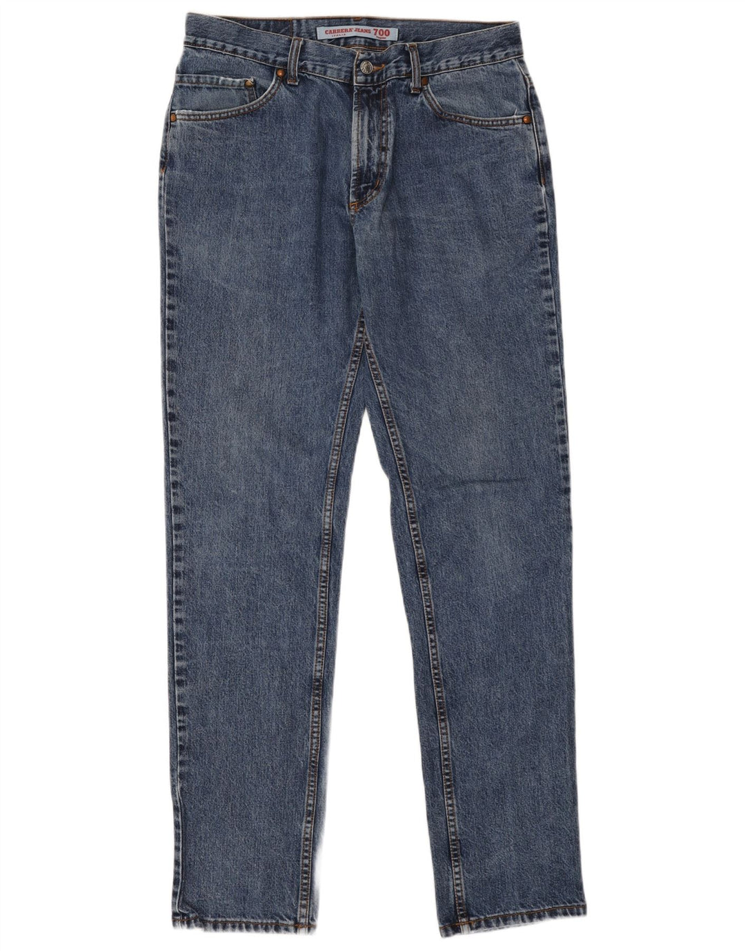 CARRERA Masculino 700 Regular Straight Jeans IT 50 Grande W34 L33 Azul Algodão