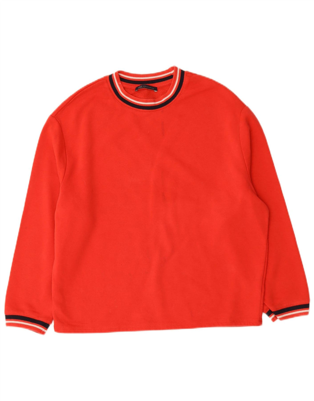 Suéter feminino Marks & Spencer de grandes dimensões Reino Unido 10 pequeno algodão vermelho