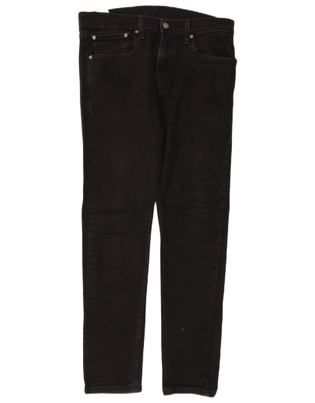LEVI'S Masculino 512 Slim Tapered Jeans W34 L32 Algodão Preto