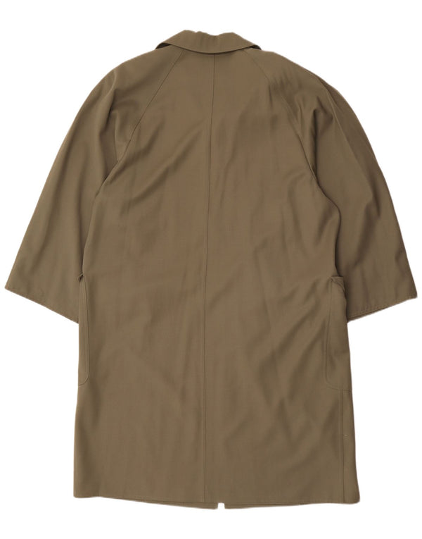 Sobretudo oversized feminino Max Mara UK 14 grande lã cáqui