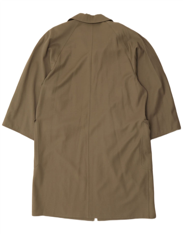 Sobretudo oversized feminino Max Mara UK 14 grande lã cáqui
