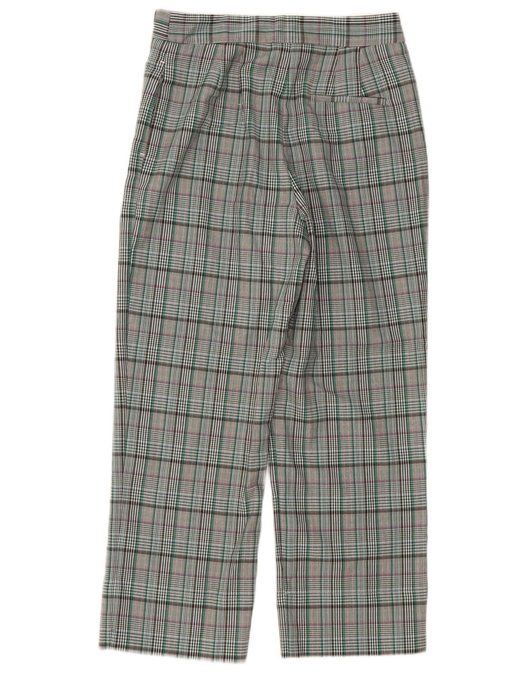 Calças cortadas femininas MARKS & SPENCER UK 8 pequenas W28 L24 cinza