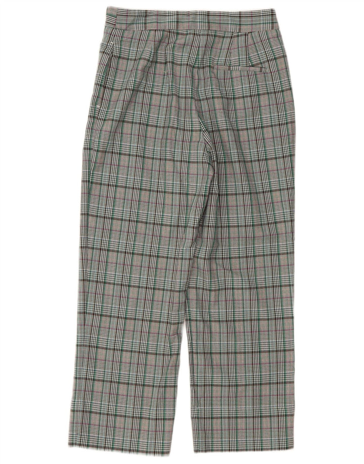 Calças cortadas femininas MARKS & SPENCER UK 8 pequenas W28 L24 cinza