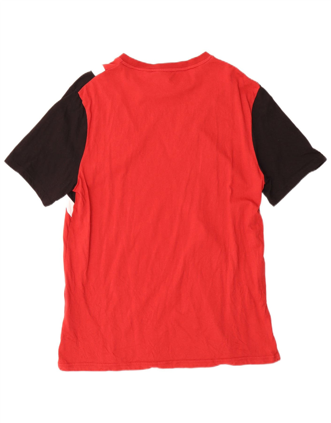 Camiseta masculina Lyle & Scott Top médio vermelho algodão colorblock