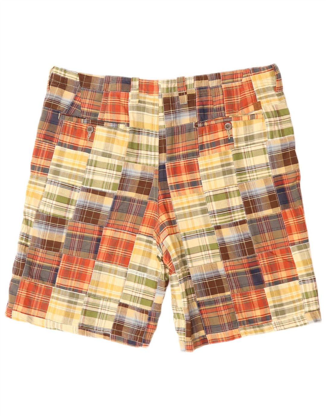 IZOD Mens Chino Shorts W38 XL Patchwork Multicolorido Algodão